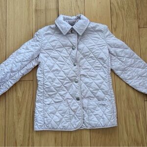 Burberry Girls’ Quilted Light Pink Jacket, Size 8Y